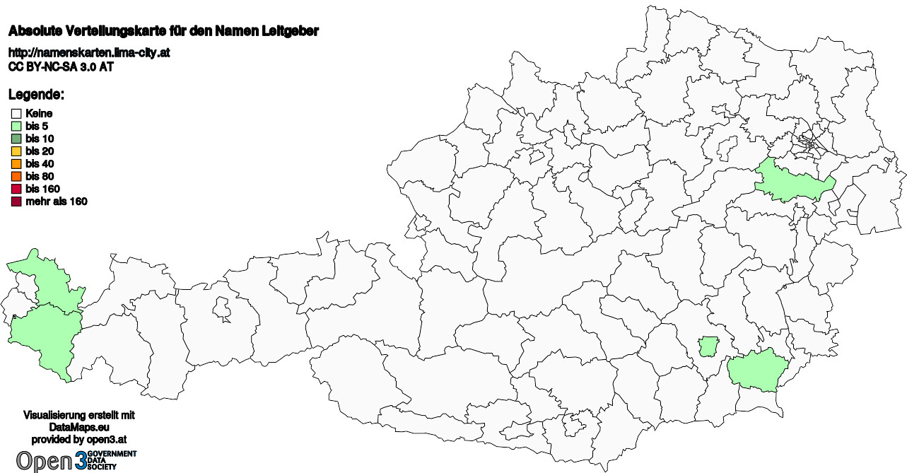 Absolute Verteilungskarten Nachnamen Leitgeber
