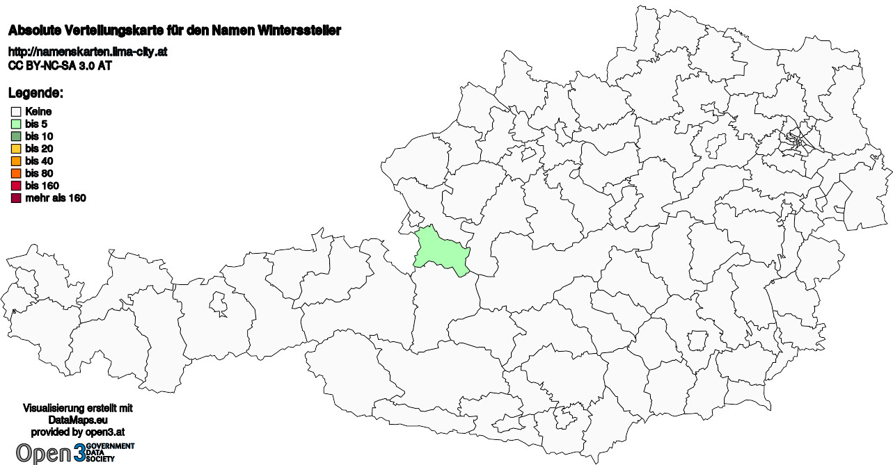 Absolute Verteilungskarten Nachnamen Winterssteller